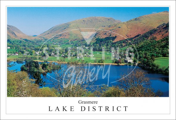Grasmere - Lake District, from Red Bank Postcard