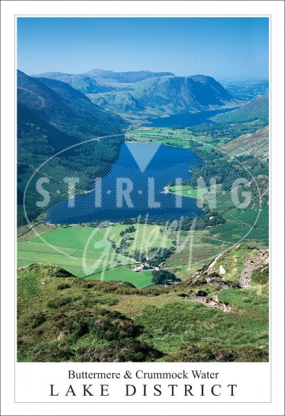 Buttermere & Crummock Water - Lake District Postcard (V SG)