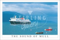Sound of Mull, Ferry approach Craignure Postcard