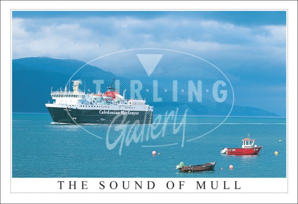 Sound of Mull, Ferry approach Craignure Postcard