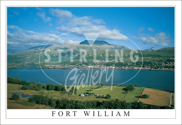 Fort William and Ben Nevis, across Loch Linnhe Postcard