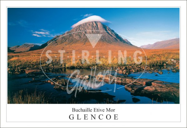 Buachaille Etive Mor - Glencoe, Stob Dearg, cloud tip Postcard