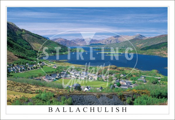 Ballachulish Village and Loch Leven Postcard