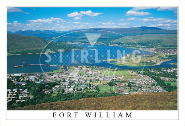 Fort William towards Corpach and Loch Eil Postcard