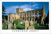 Jedburgh Abbey, Nave from West Postcard