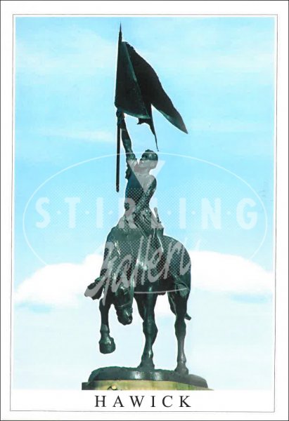 Hawick, Horse Statue Postcard
