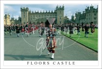 Floors Castle, Pipeband Postcard