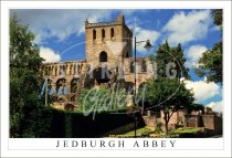 Jedburgh Abbey, from Street Postcard