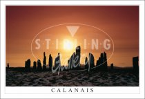 Calanais Sunset, Isle of Lewis Postcard