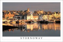 Sun Striking Stornoway, Isle of Lewis Postcard