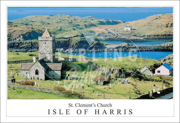 St. Clement's Church close up, Isle of Harris Postcard