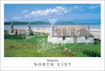 Malacleit, North Uist, Croft House Postcard