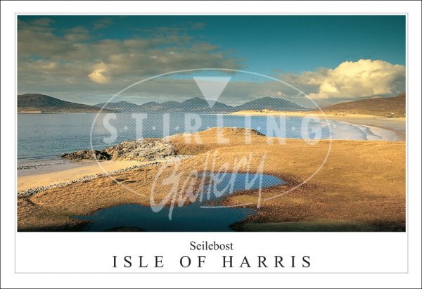 From Seilebost over Sound of Taransay - Isle of Harris Postcard (H SG)