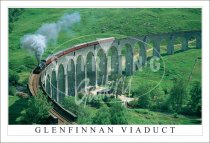 Glenfinnan Viaduct, spring green Postcard