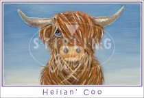 Heilan Coo, cartoon Postcard
