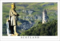 Robert Bruce & Wallace Monument Close Up, Scotland Postcard