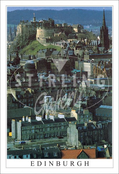 Edinburgh, Castle and University Postcard