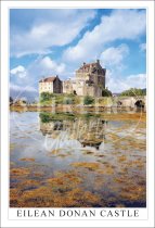 Eilean Donan Castle, Seaweed reflections Postcard