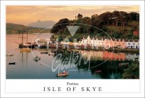 Portree - Isle of Skye, Autumn Reflections Postcard