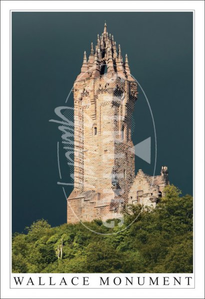 National Wallace Monument, The, Close Up Postcard (V SG)