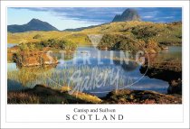 Canisp & Suilven - Scotland, from Loch Druim Postcard