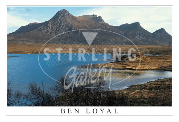 Ben Loyal from Lochan, near Tongue, Sutherland Postcard