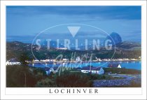 Lochinver, Dusky Evening Light, Canisp & Suilven Postcard