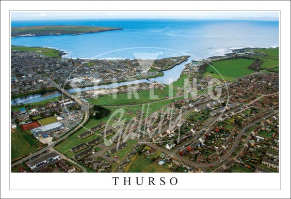 Thurso, Pentland Firth an Aerial View Postcard (H SG)