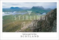 Suilven and Cul Mor - Scotland, from Stac Polly Postcard