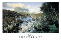 Suilven - Sutherland, River Kirkaig, Lochinver Postcard