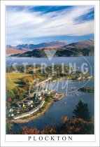 Plockton, Aerial Close up Postcard
