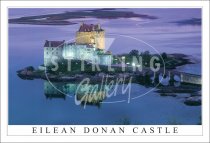 Eilean Donan Castle, Illuniated Reflection Postcard