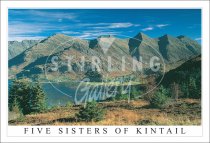 Five Sisters of Kintail, Loch Duich, Glen Shiel Postcard