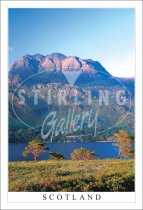 Slioch in evening Light, Scotland Postcard