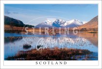 Loch Droma to An Teallach, Snow, Scotland Postcard