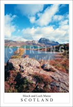 Slioch and Loch Maree - Scotland Postcard