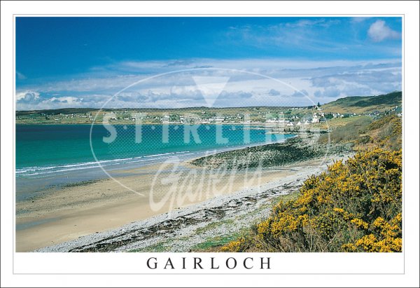Gairloch, long view, springtime Postcard