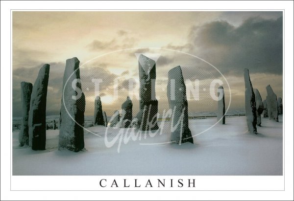 Callanish Winter Snow, Isle of Lewis Postcard