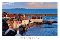 Pittenweem, West Shore Across to Isle of May Postcard