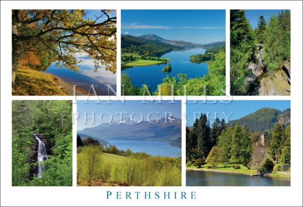 Perthshire - Multi View 6 Images Postcard