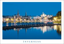 Inverness - River & Castle at Dusk Postcard