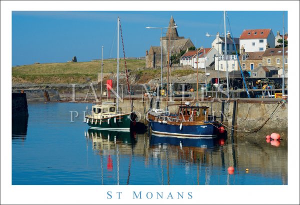 St Monans, Harbour Boats Postcard