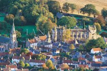 Falkland & Palace from Above Postcard