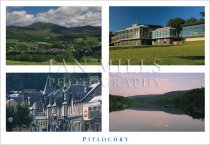 Pitlochry, Multi View 4 Postcard