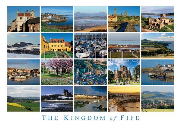 Kingdom of Fife,The, Tiled 20 Postcard