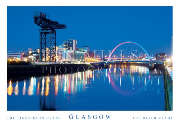 Glasgow - Finniseton Crane, River Clyde Postcard