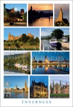 Inverness - Multi View 10 Postcard