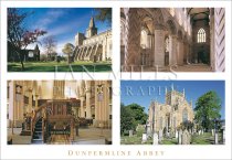 Dunfermline Abbey, Multi 4 Images Postcard