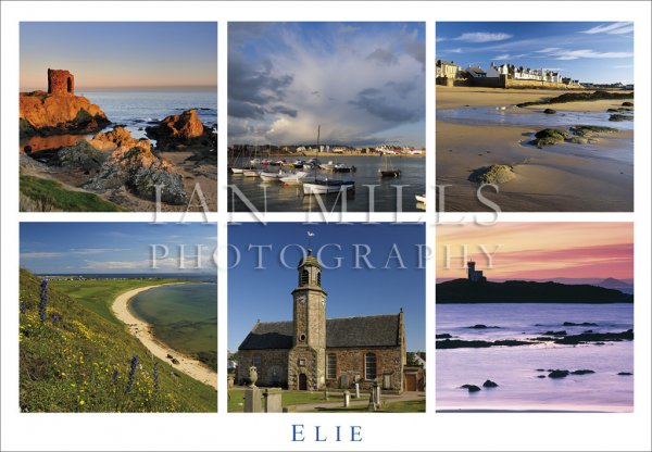 Elie, Multi Views Around Elie Postcard