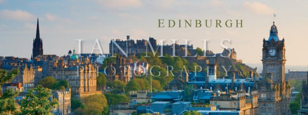 Edinburgh from Calton Hill, Balmoral Clock Magnet